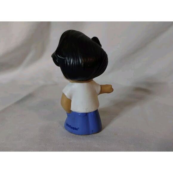 Fisher Price Little People Figure - Kobe - White Shirt Orange Suspenders - Picture 2 of 3